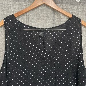 Torrid Black with White Polla Dot Tank Size 1